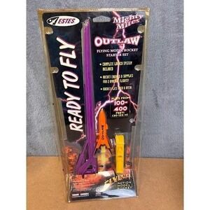 Estes Mighty Mites Outlaw Flying Model Rocket Starter Set 1841 Ready to Fly NEW